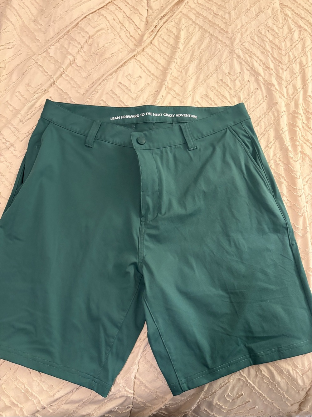 RHONE Men's Teal Hybrid Shorts